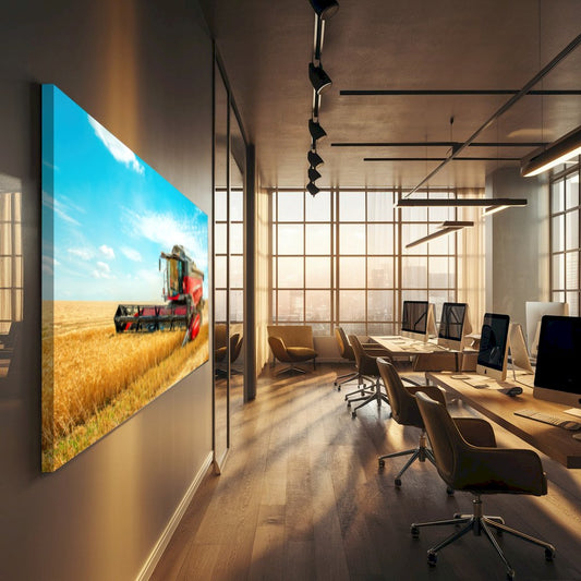 Quadro Colhedeira Mf Street Art