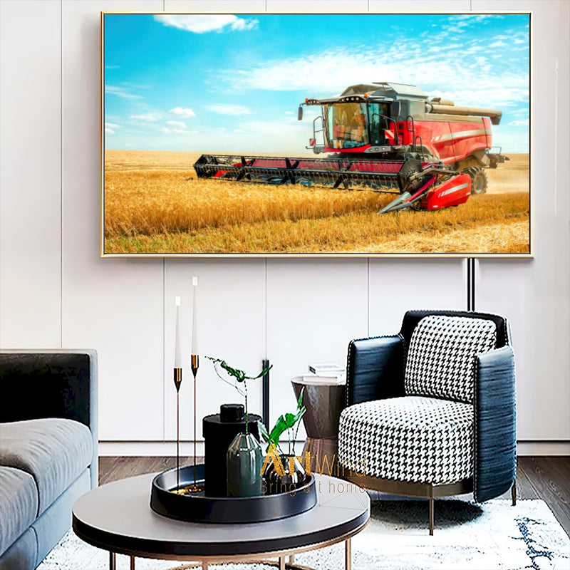 Quadro Colhedeira Mf Street Art