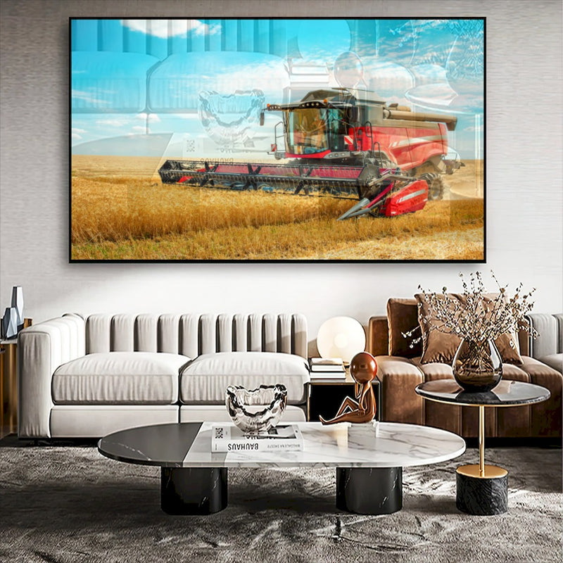 Quadro Colhedeira Mf Street Art