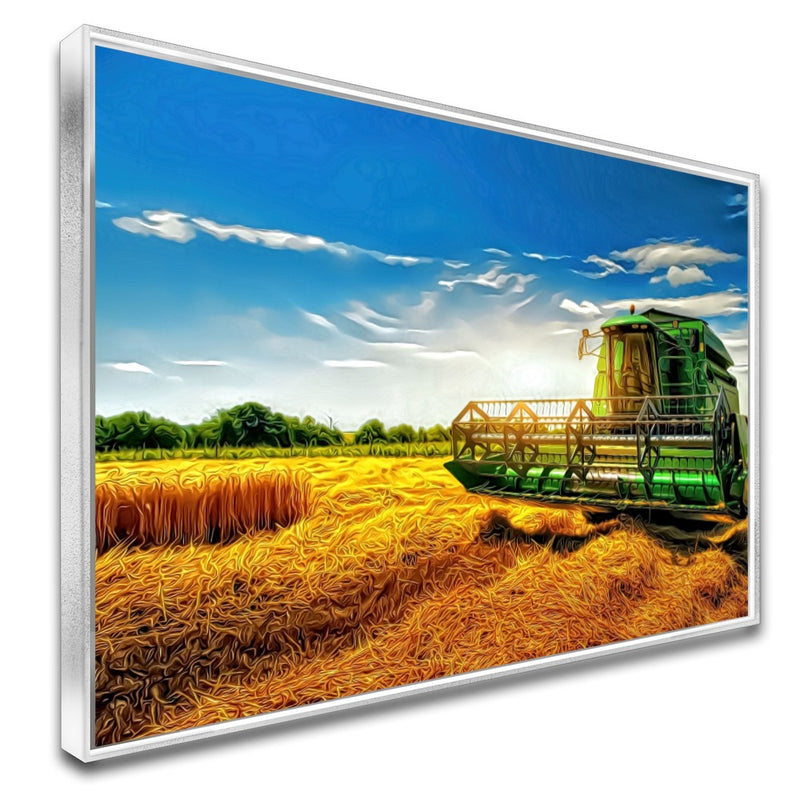 Quadro Colheitadeira Jd Estilo Pintura Moderna