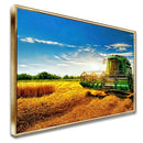 Quadro Colheitadeira Jd Estilo Pintura Moderna