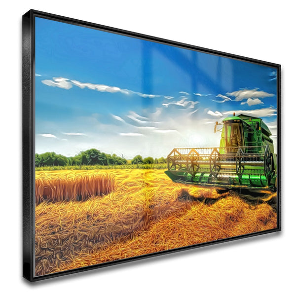 Quadro Colheitadeira Jd Estilo Pintura Moderna