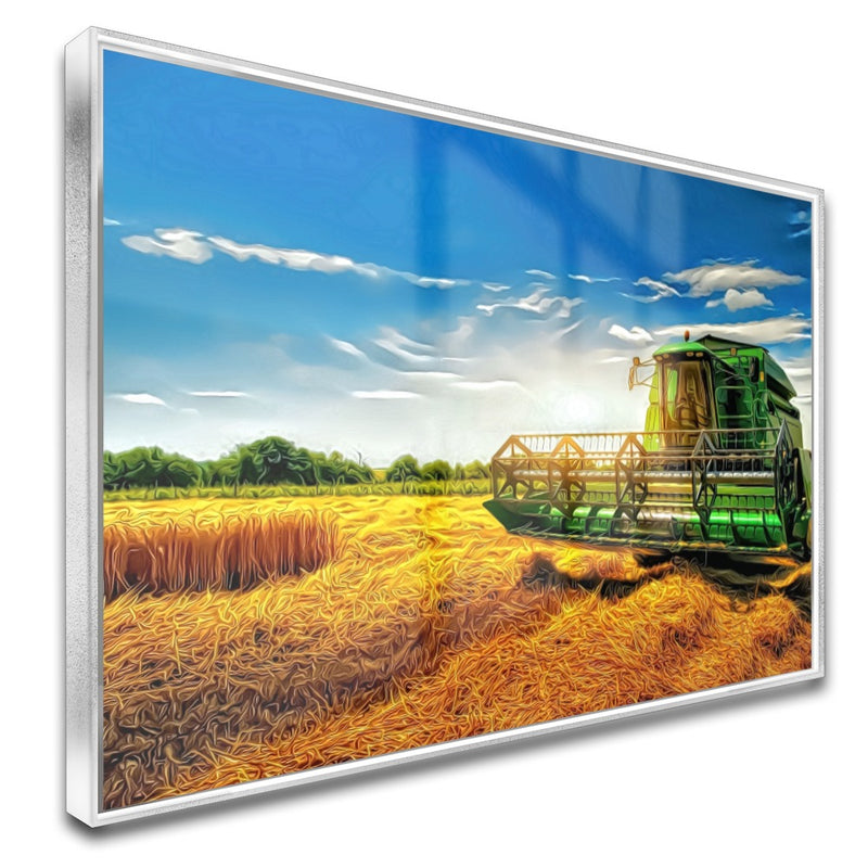 Quadro Colheitadeira Jd Estilo Pintura Moderna