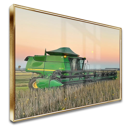 Quadro Colheitadeira Jd Street Art Lua Cheia