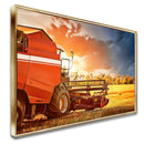 Quadro Colheitadeira Mf Estilo Pintura