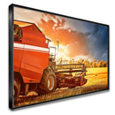 Quadro Colheitadeira Mf Estilo Pintura