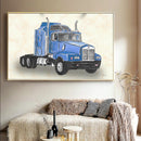 Quadro Desenho Caminhão Americano