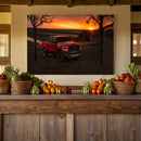 Quadro Dodge Ram Vermelha Sítio