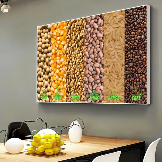 Quadro Grãos Brasil