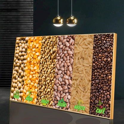 Quadro Grãos Brasil