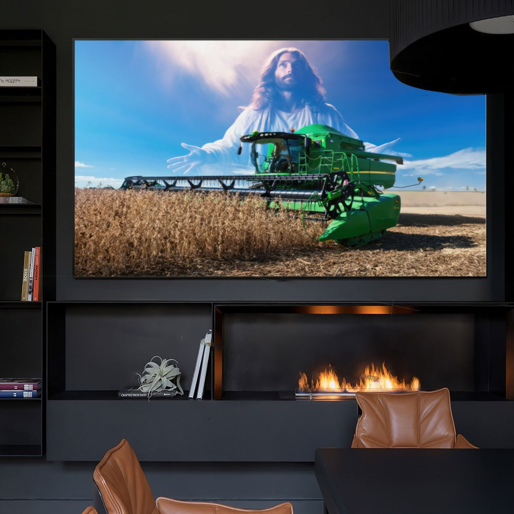 Quadro Jesus Abençoando A Colheita