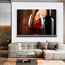 Quadro Taça De Vinho Tinto