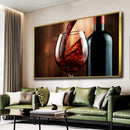 Quadro Taça De Vinho Tinto