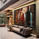 Quadro Taça De Vinho Tinto