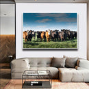 Quadro Tropa De Gado No Campo Pasto