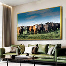 Quadro Tropa De Gado No Campo Pasto