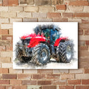 Quadro Trator Mf Street Art