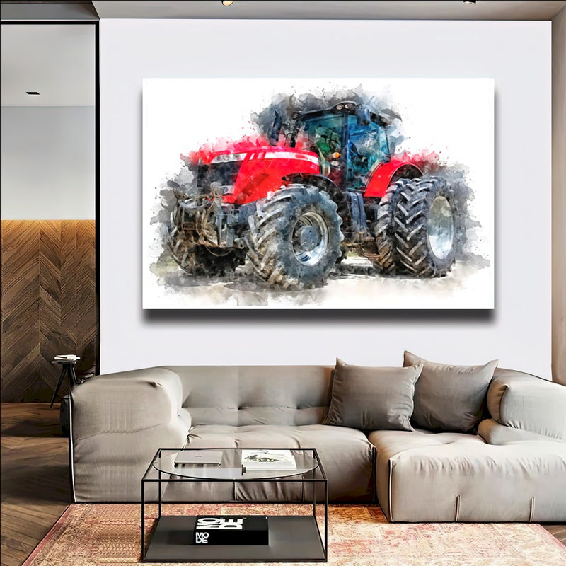 Quadro Trator Mf Street Art