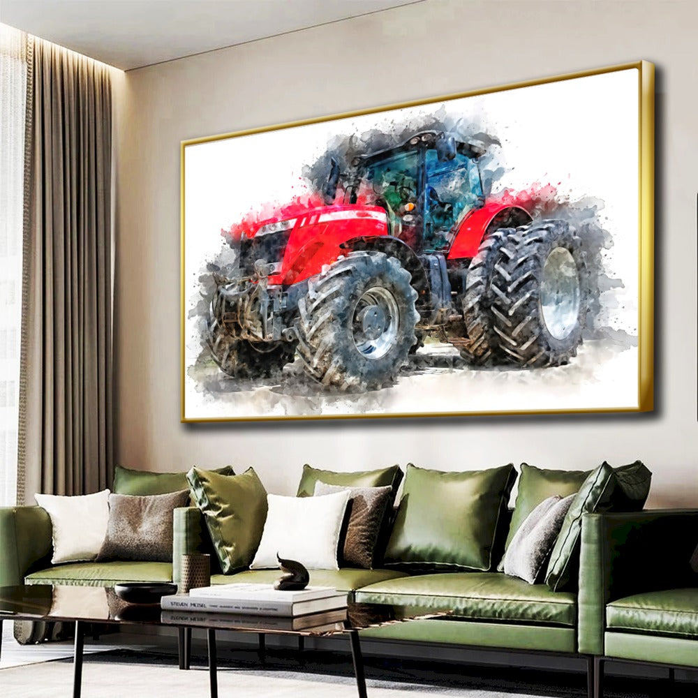 Quadro Trator Mf Street Art