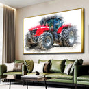 Quadro Trator Mf Street Art