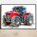 Quadro Trator Mf Street Art