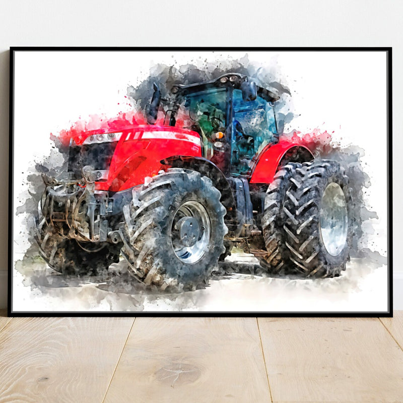 Quadro Trator Mf Street Art