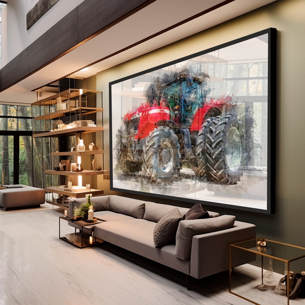 Quadro Trator Mf Street Art