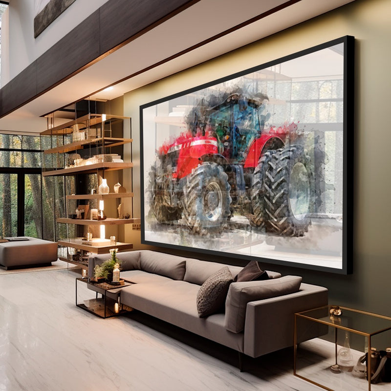 Quadro Trator Mf Street Art
