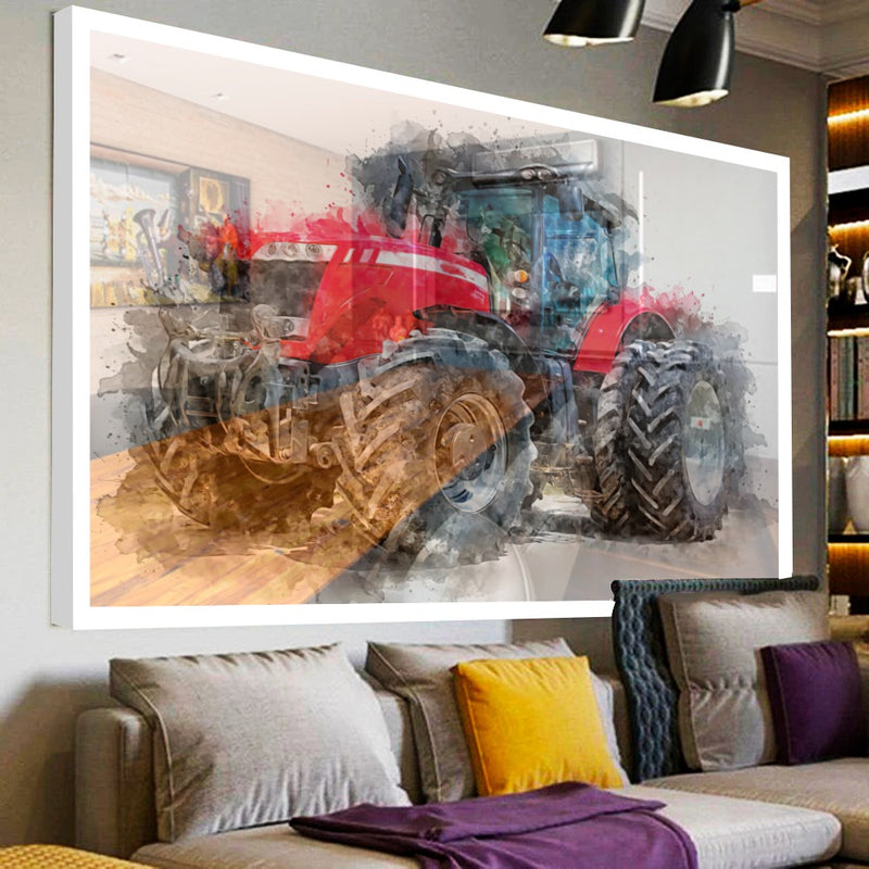 Quadro Trator Mf Street Art