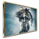 Quadro Motoqueiro Estilo Pintura Com Peças