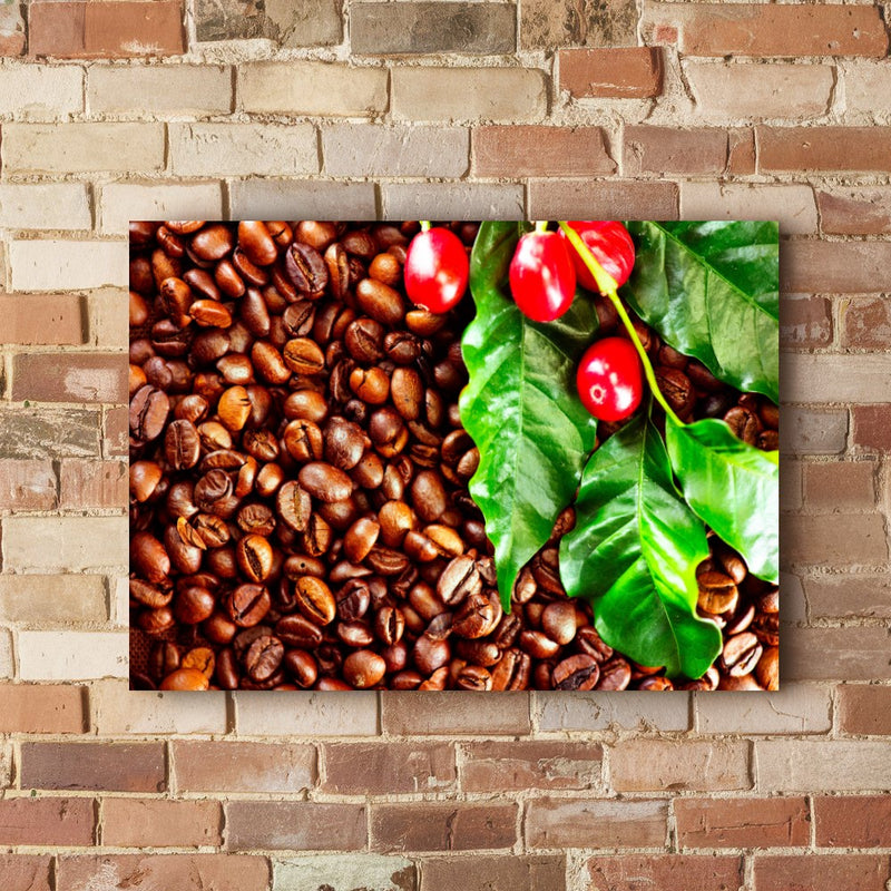 Quadro Grãos Do Café Em Natura