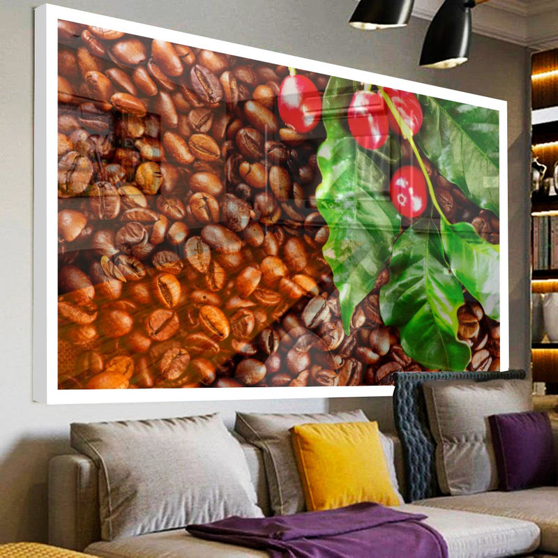 Quadro Grãos Do Café Em Natura