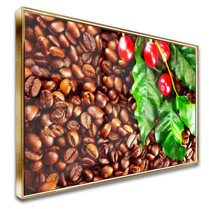 Quadro Grãos Do Café Em Natura