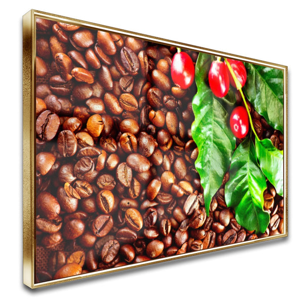 Quadro Grãos Do Café Em Natura
