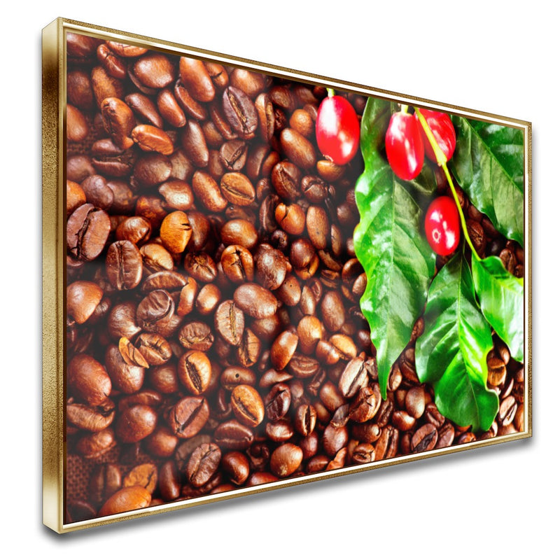 Quadro Grãos Do Café Em Natura