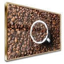 Quadro Grãos E Xícara De Café