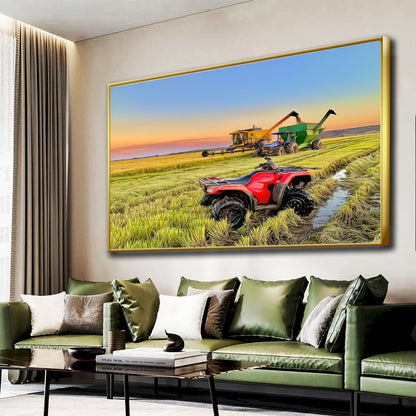 Quadro Quadriciclo 4x4 Plantação Banhado
