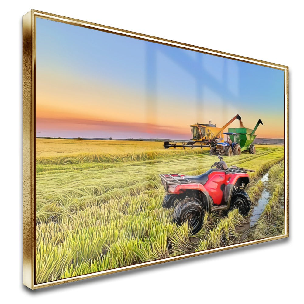 Quadro Quadriciclo 4x4 Plantação Banhado