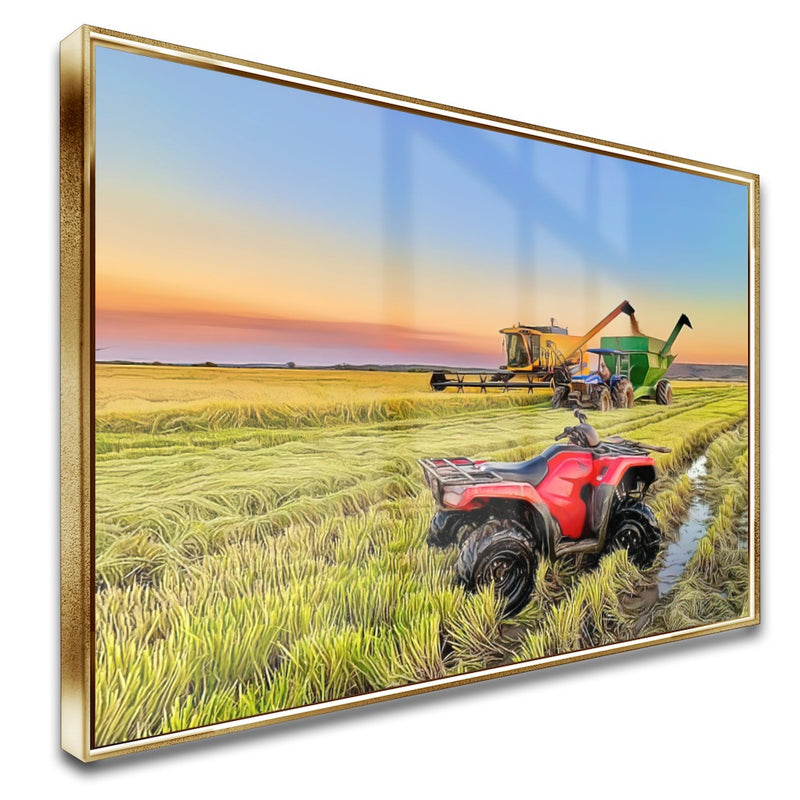 Quadro Quadriciclo 4x4 Plantação Banhado