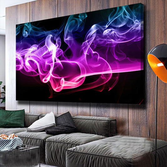 Quadro Fumaca Colorida