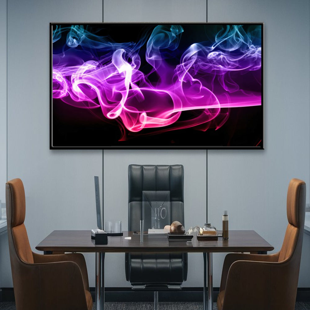 Quadro Fumaca Colorida