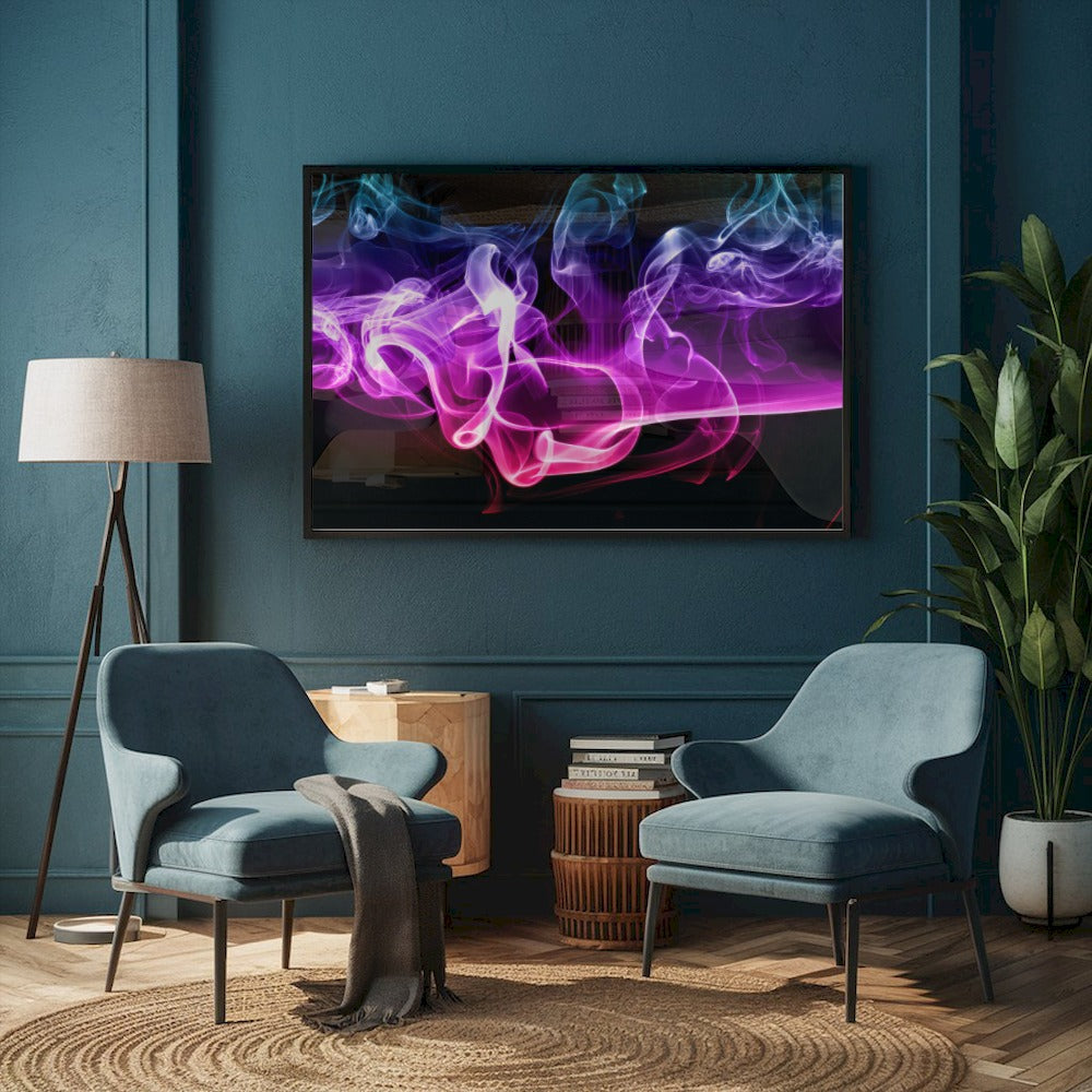 Quadro Fumaca Colorida