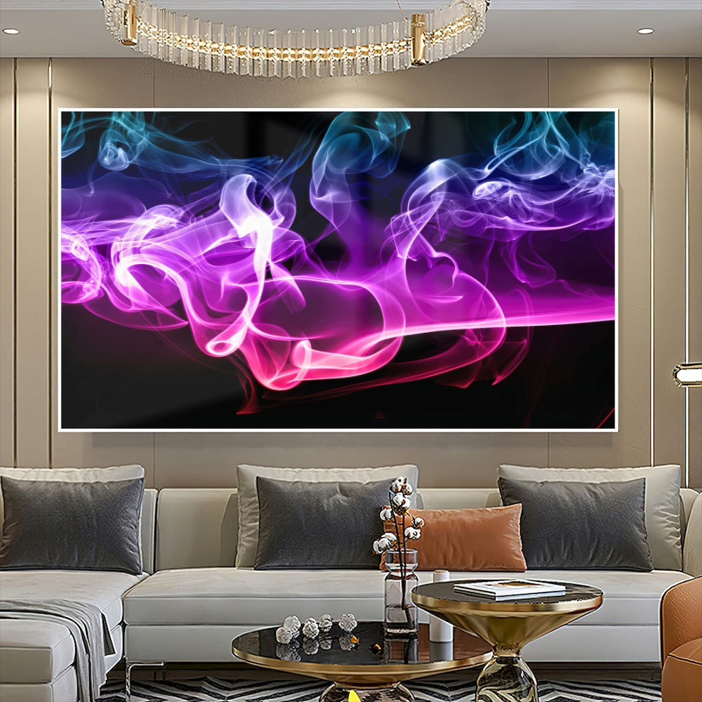 Quadro Fumaca Colorida