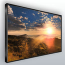 Quadro Paisagem E Montanhas Nascer Do Sol