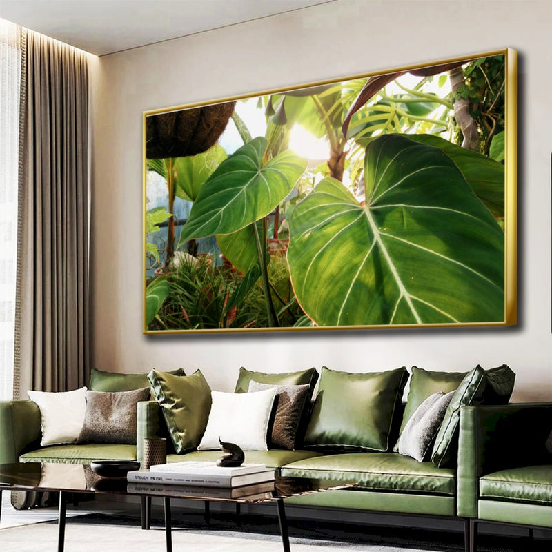 Quadro Planta Verde Singonio Decoração  Natural