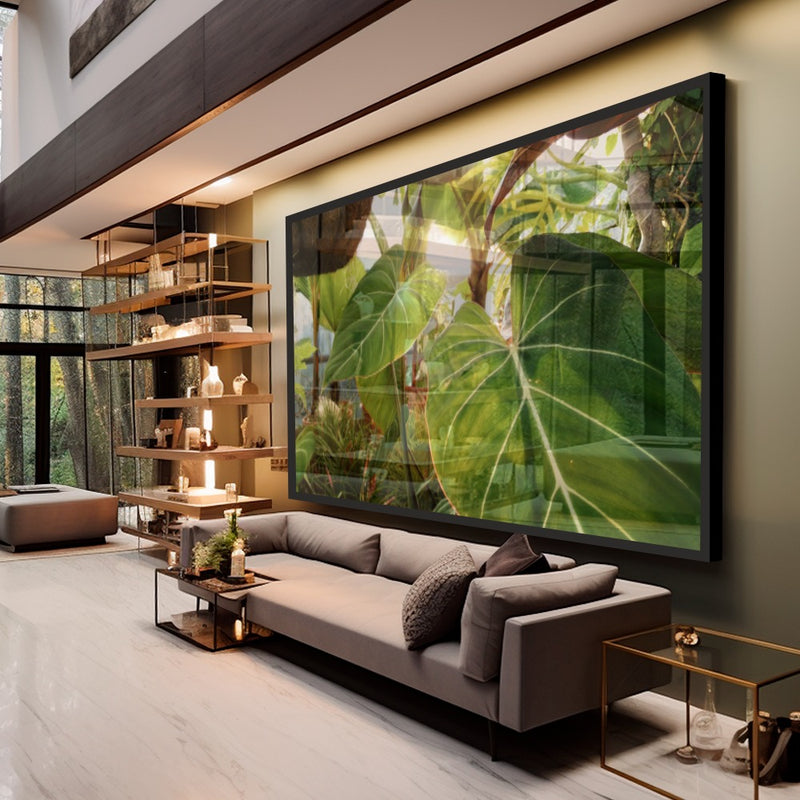 Quadro Planta Verde Singonio Decoração  Natural