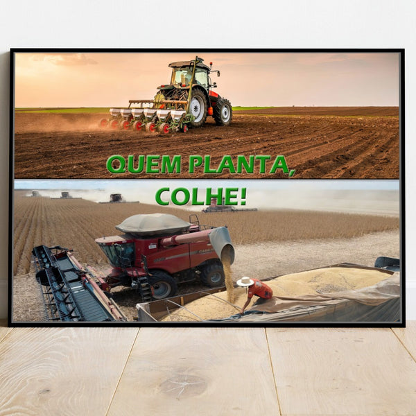Quadro Quem Planta Colhe