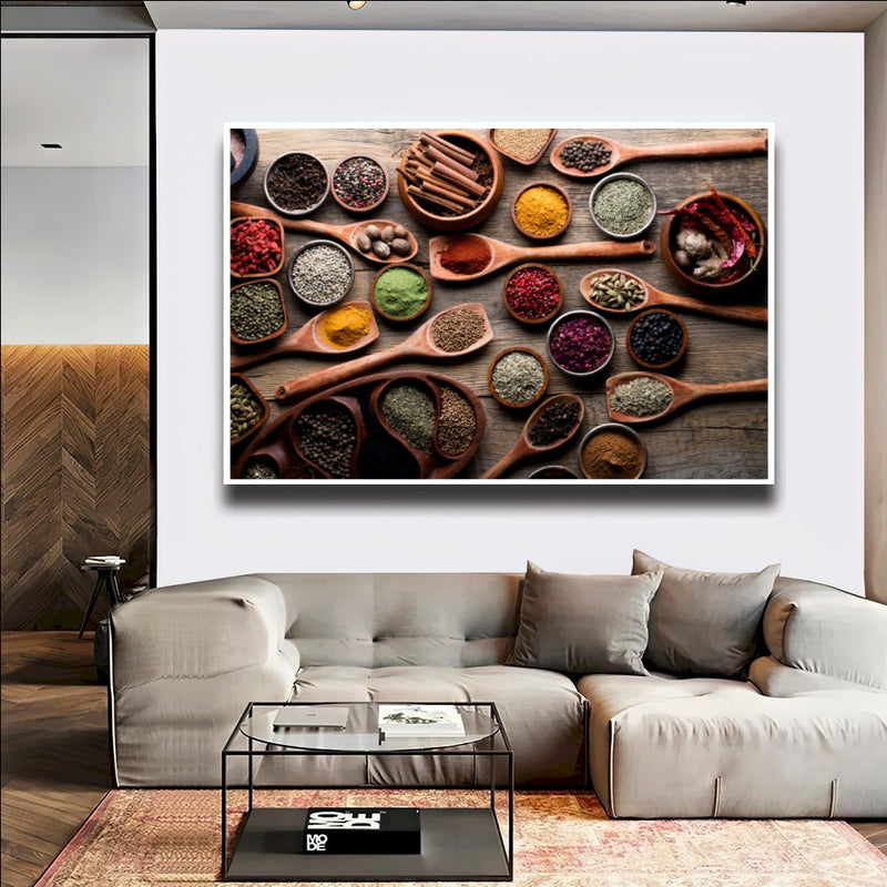 Quadro Temperos Do Brasil Colorido Cozinha