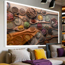 Quadro Temperos Do Brasil Colorido Cozinha