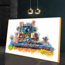 Quadro Trator Arando Pintura